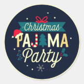 Kerst Pajama Party Leuke Stickers (Voorkant)