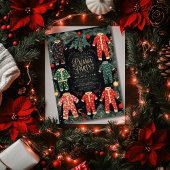 Kerst Pajama Party Vakantie Pajama Party Kaart