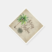 Kerst Palm Elegant Merry Servet (Hoek)