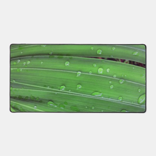 Kerst Palm en Raindrops Desk Mat (Voorkant)