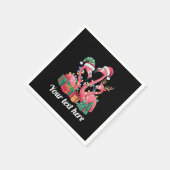 Kerst Palm Flamingo Persoonlijke Kerstlichten Servet (Hoek)