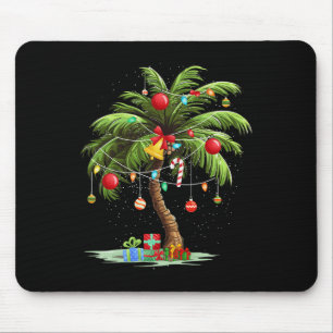 Kerst Palm Tree Light Hawaiian Tropical Xmas 3 Muismat