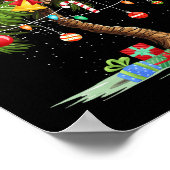 Kerst Palm Tree Light Hawaiian Tropical Xmas 3 Poster (Hoek)