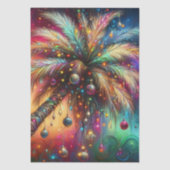 Kerst Palm Tree Tropical Beach Decoupage Tissuepapier (Voorkant)
