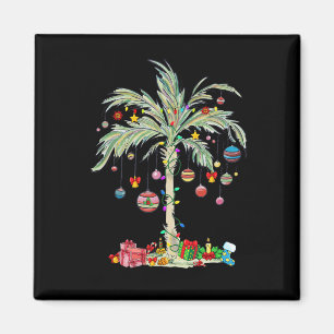 Kerst Palm Tree Tropical Xmas Beach Florida Ha Magneet