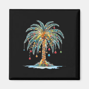 Kerst Palm Tree Xmas Light Matching Family Hol Magneet