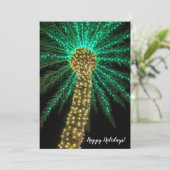 Kerst palmboom kerstkaart (Staand voorkant)