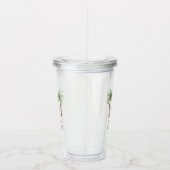 Kerst Palmboom Met Hangmat Aan De Kust Acryl Drinkbeker (Rechts)