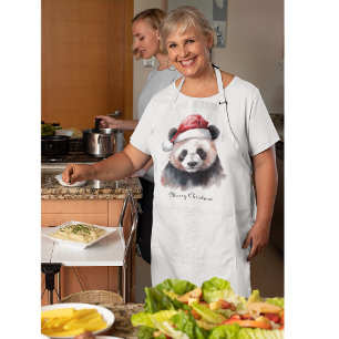 Kerst Panda, aanpasbaar Schort