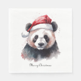 Kerst Panda, aanpasbaar Servet