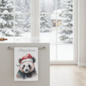 Kerst Panda, aanpasbaar Theedoek