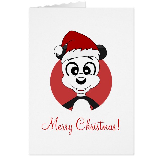 Kerst panda cartoon (Voorkant)