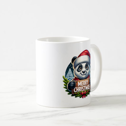 Kerst Panda Koffiemok (Voorkant rechts)