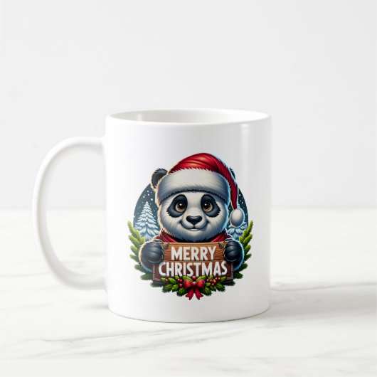 Kerst Panda Koffiemok (Links)