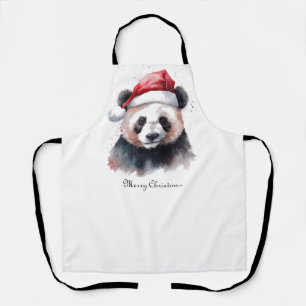 Kerst Panda, op maat gemaakt Schort