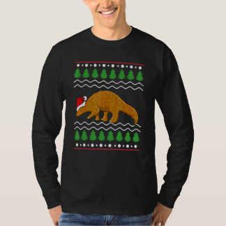 Kerst Pangolin Fan Pangolins Kerstman Pangolin T-shirt