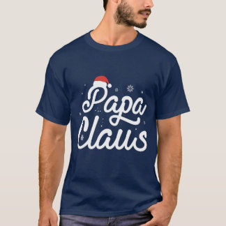 Kerst papa claus mas boy t-shirt