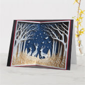 Kerst papercraft Kaart (Gele Bloem)