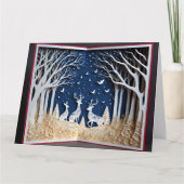 Kerst papercraft Kaart (Voorkant)