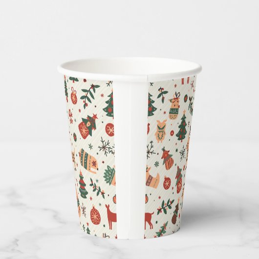 Kerst papier beker (Rechts)