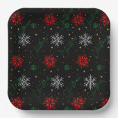 Kerst Papier Borden, 7" Ronde Papier Bord (Voorkant)
