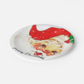 Kerst Papier Borden,  Santa Papier Bord (Gekanteld)