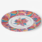 Kerst papier Borden Unique Poinsettia Papieren Bordje (Gekanteld)