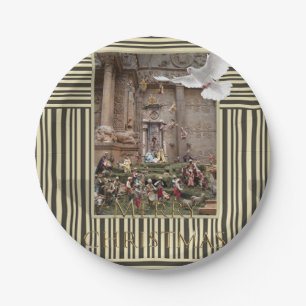 Kerst papier Borden, Vrolijk kerstfeest Jezus Papieren Bordje