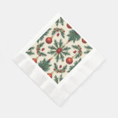 Kerst Papier servetten, Bedacht Luncheon Servet (Hoek)