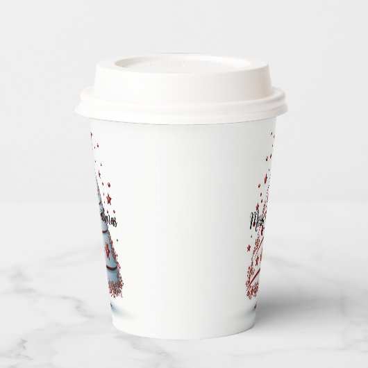 Kerst papieren bekers (Links)