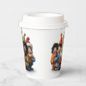 Kerst papieren bekers (Rechts)