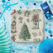 Kerst papieren bord (Feest)