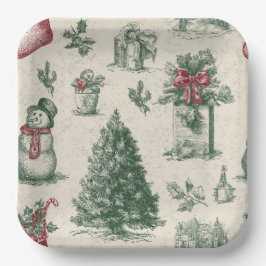 Kerst papieren bord