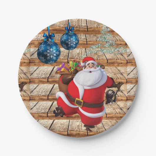 Kerst Papieren Borden, Sinterklaas Bordje (Voorkant)