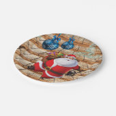 Kerst Papieren Borden, Sinterklaas Bordje (Gekanteld)
