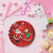Kerst Papieren Borden, Sinterklaas Bordje (Feest)