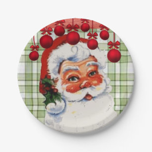 Kerst Papieren Borden, Sinterklaas Bordje
