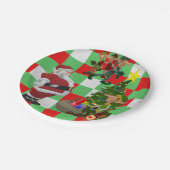 Kerst Papieren Borden, Sinterklaas Bordje (Gekanteld)