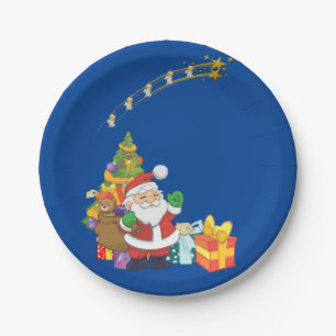 Kerst Papieren Borden, Sinterklaas Bordje