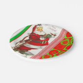 Kerst Papieren Borden, Sinterklaas Bordje (Gekanteld)