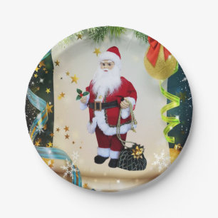 Kerst Papieren Borden, Sinterklaas Bordje