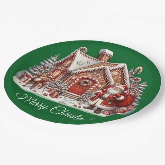 kerst papieren bordje (Gekanteld)