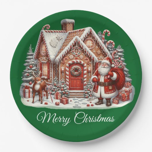  kerst papieren bordje (Voorkant)