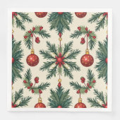 Kerst Papieren servetten, Standaard Diner Servet (Voorkant)