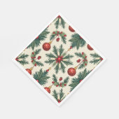 Kerst Papieren servetten, Standaard Luncheon Servet (Hoek)