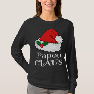 Kerst Papou Claus Matching Pyjama Santa Hat X- T-shirt