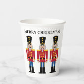 Kerst partij papieren bekers met notenkraker teken (Achterkant)