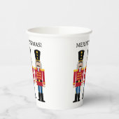 Kerst partij papieren bekers met notenkraker teken (Links)