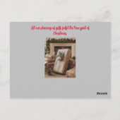 Kerst Party Invitation Briefkaart (Achterkant)