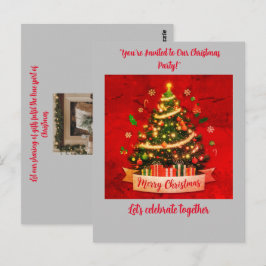 Kerst Party Invitation Briefkaart